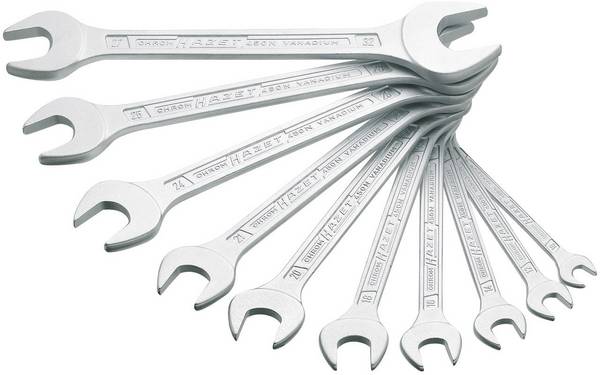 Hazet 450N/10  Doppel-Maulschlüssel-Satz 10teilig Schlüsselweite (Metrisch) 6 - 32 mm