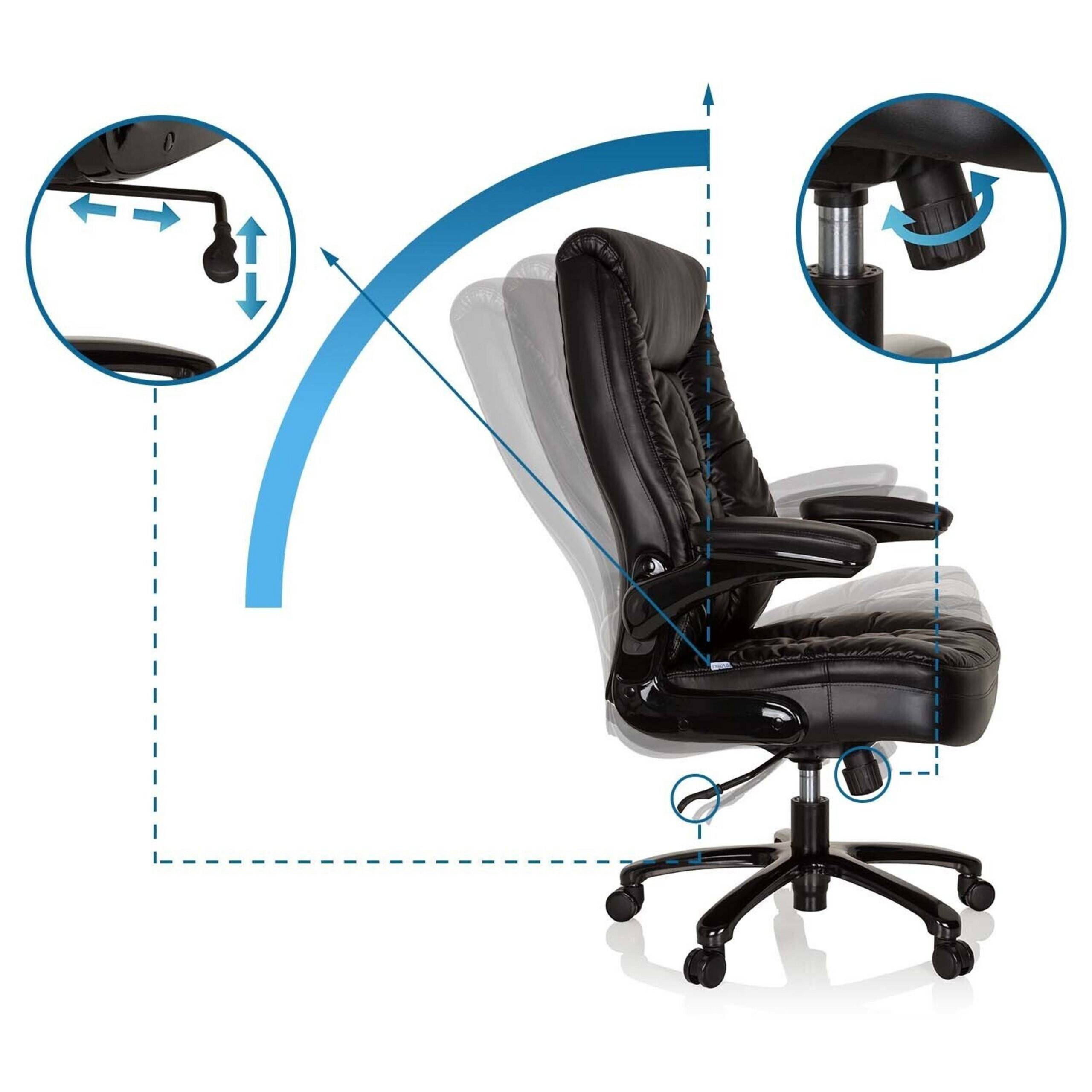Schwerlaststuhl Bürostuhl INSTRUCTOR III XXL Kunstleder schwarz hjh OFFICE-2