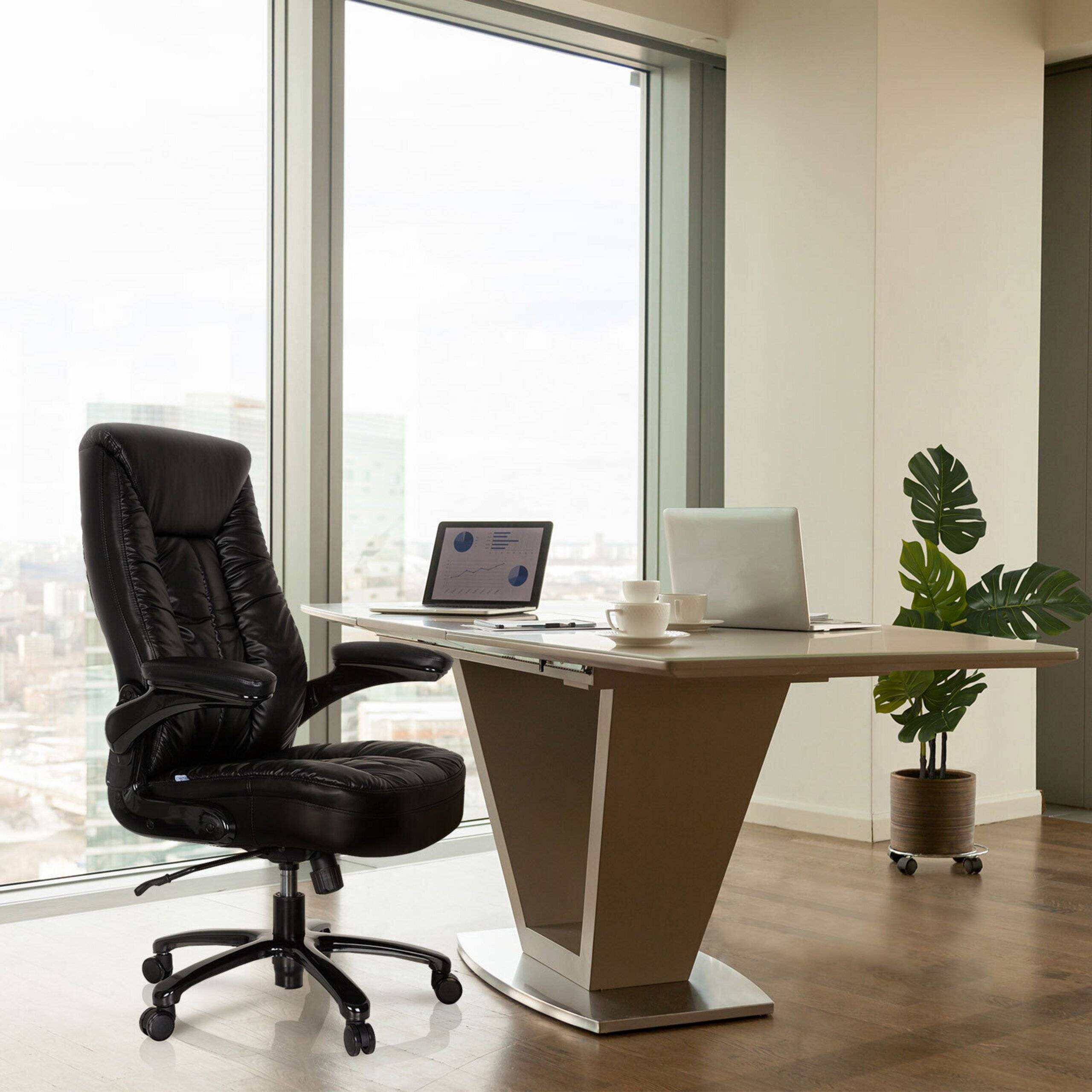 Schwerlaststuhl Bürostuhl INSTRUCTOR III XXL Kunstleder schwarz hjh OFFICE-4