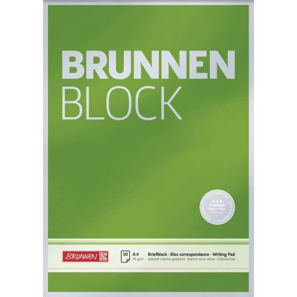 Schreiblock Brunnen-Block A4 90g VE=50 Blatt blanko-0