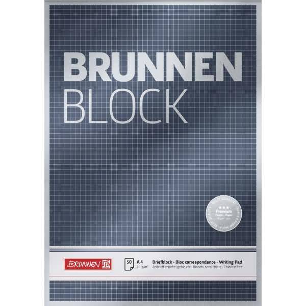 Schreiblock Brunnen-Block A4 90g VE=50 Blatt kariert
