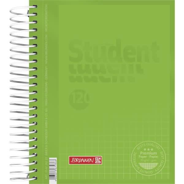 Collegeblock Student A6 kariert 90g/qm 120 Blatt kiwi-0