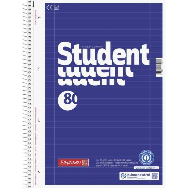 Collegeblock A4 70g/qm 80 Blatt RC Lineatur 27-0