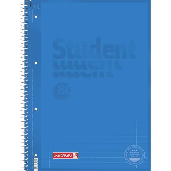 Collegeblock Student A4 90g/qm 80 Blatt Lineatur 27 azur