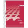 Spiralblock A4 60g/qm 80 Blatt 4-fach gelocht kariert