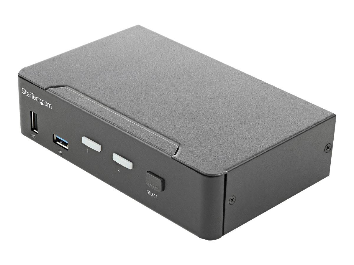 StarTech.com 2 Port HDMI KVM Switch Einzelmonitor 4K 60Hz Ultra HD HDR Desktop-0