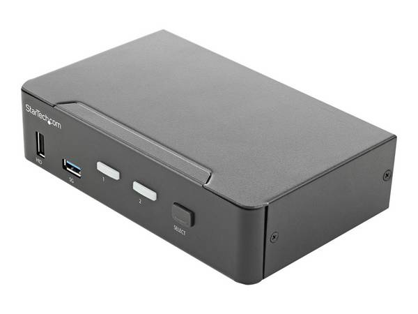 StarTech.com 2 Port HDMI KVM Switch Einzelmonitor 4K 60Hz Ultra HD HDR Desktop