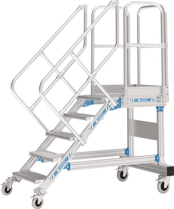 Plattformtreppe fahrb.Stufenbreite 600mm senkr.H.max.1750mm A.1707mm ZARGES-0