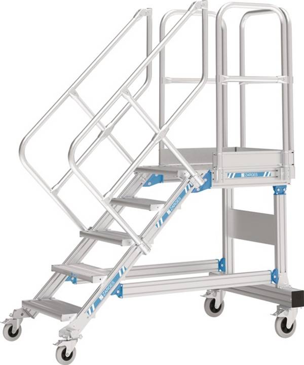 Plattformtreppe fahrb.Stufenbreite 600mm senkr.H.max.1750mm A.1707mm ZARGES