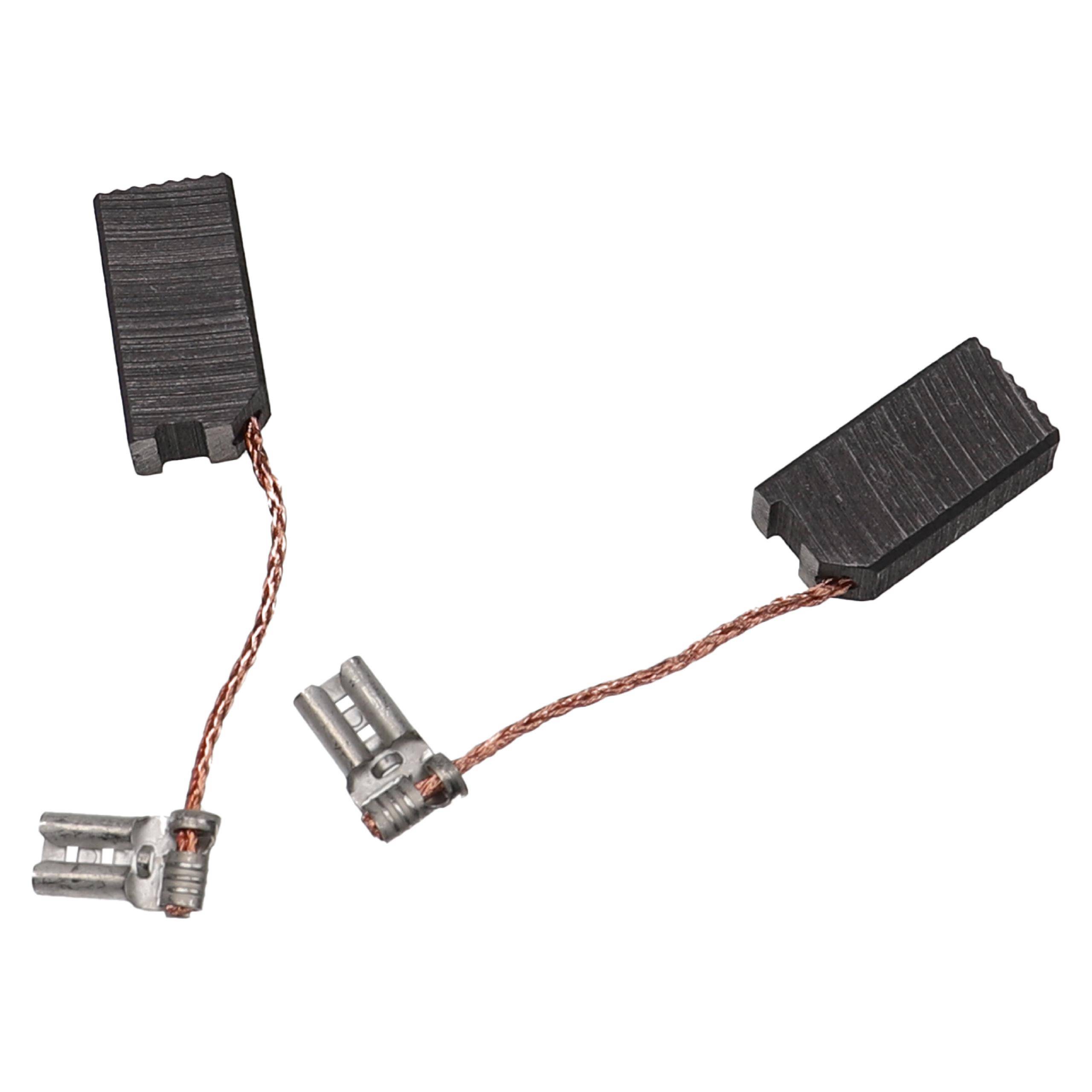 vhbw 2x Kohlebürste kompatibel mit Rothenberger RODIADRILL 1800 DWS | Elektrowerkzeug, 6,3 x 10 x 19 mm-0