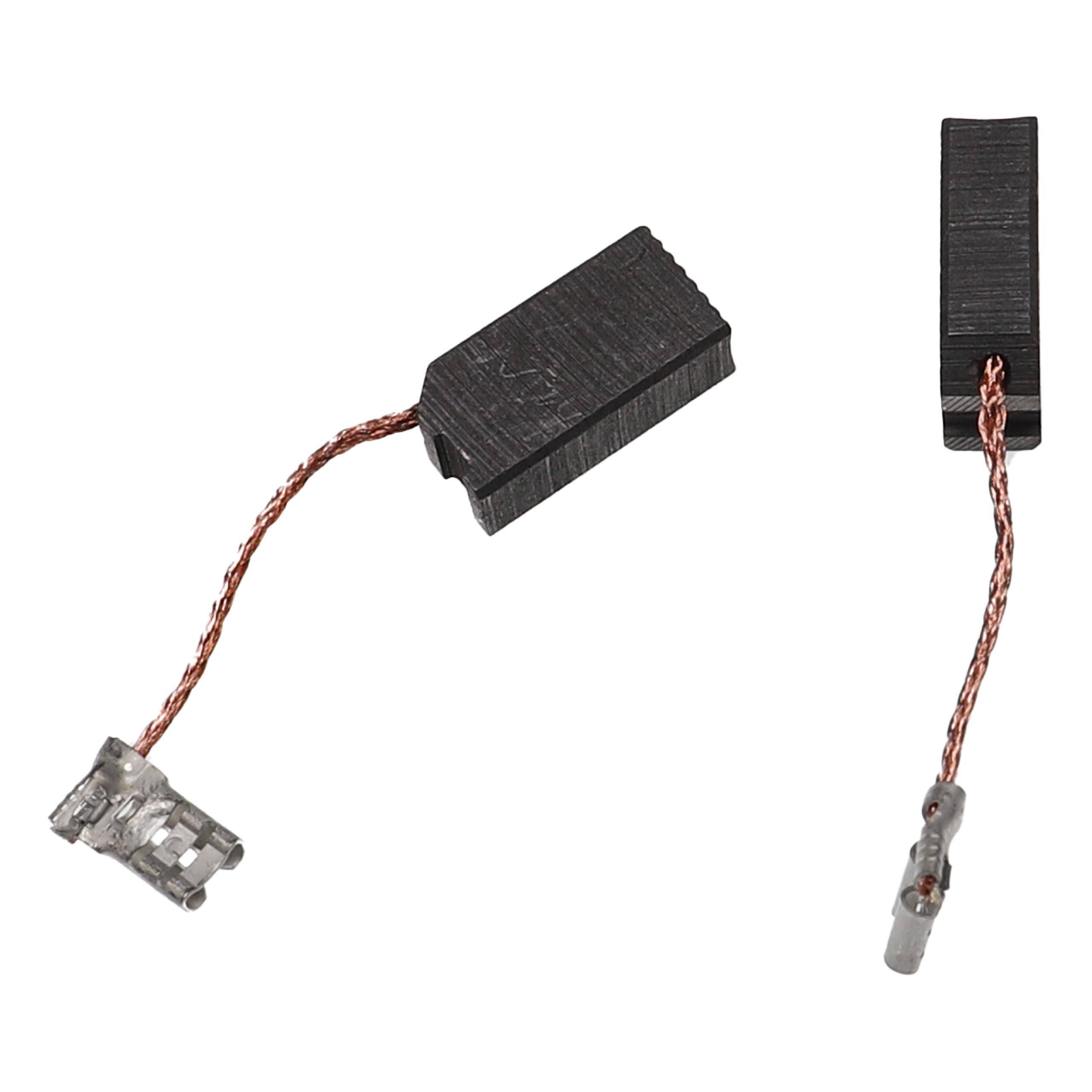 vhbw 2x Kohlebürste kompatibel mit Rothenberger RODIADRILL 1800 DWS | Elektrowerkzeug, 6,3 x 10 x 19 mm-1