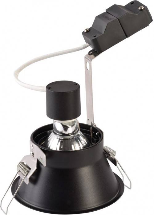 SLV 113140 Horn-T Einbauleuchte LED GU10 50 W Schwarz (matt)-1