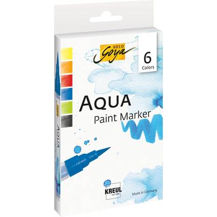 KREUL Aqua Paint Marker SOLO Goya, 6er-Set-0