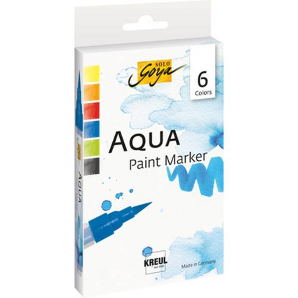 KREUL Aqua Paint Marker SOLO Goya, 6er-Set