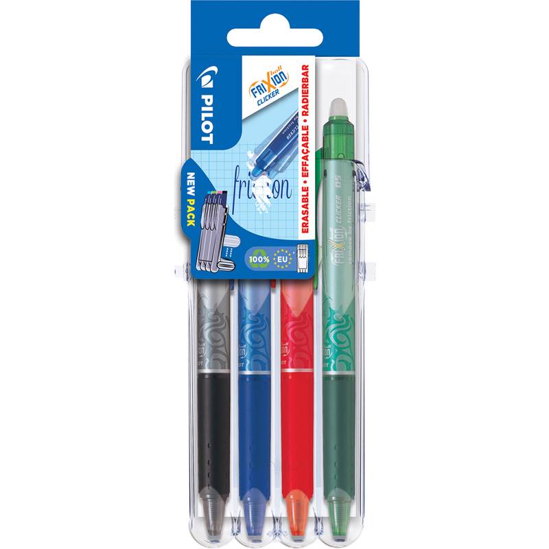 PILOT Tintenroller FRIXION BALL CLICKER 05 Set2Go, 4er Etui-0