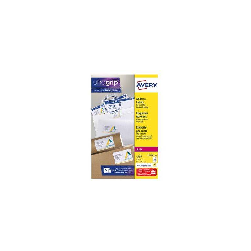 AVERY Etiquette d'adresse, 63,5 x 38,1 mm, blanc-0
