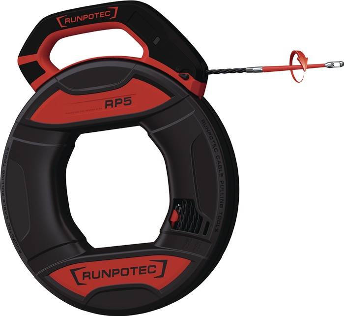 Kabeleinziehgerät RUNPO 5 Band-L.30m Biege-R.15mm Kabel-D.5,3mm RUNPOTEC-0