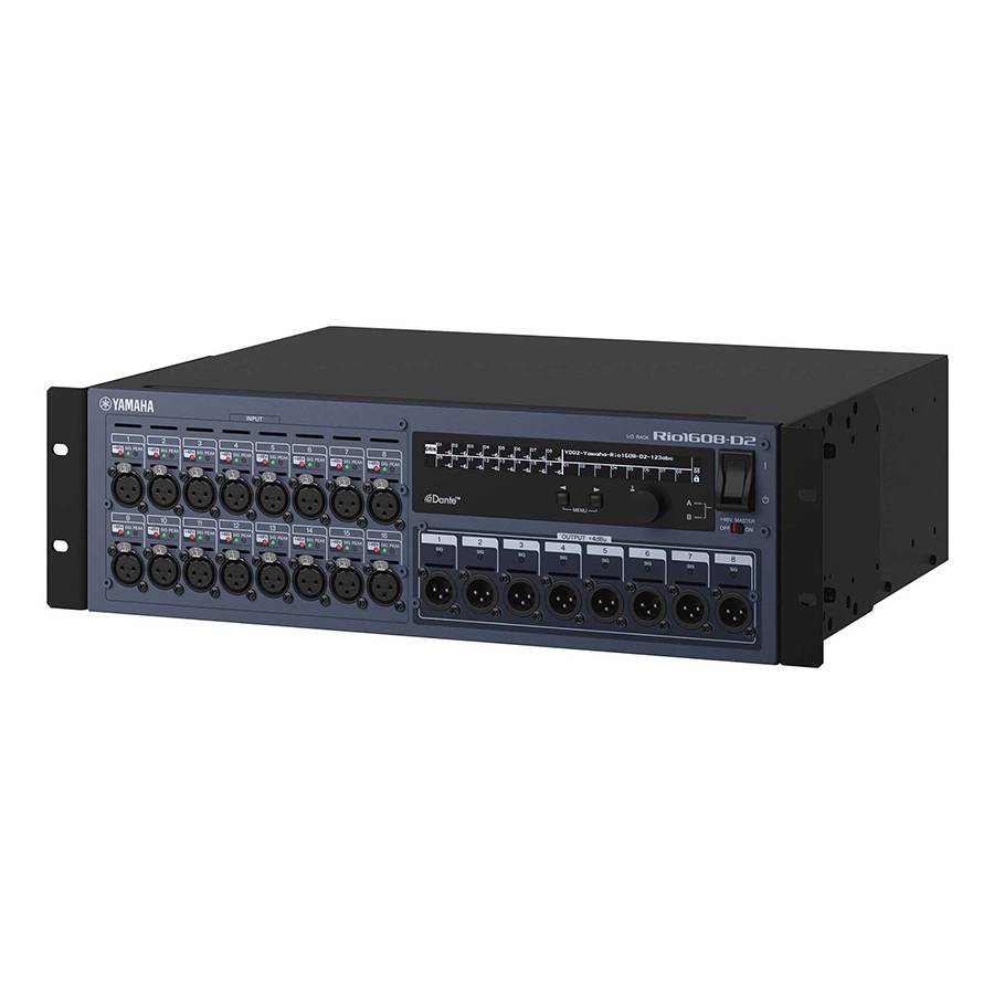 YAMAHA RIO1608-D2 - I/O-Rackgerät mit integrierter Dante-Unterstützung (16 Eingänge & 8 Ausgänge)-0