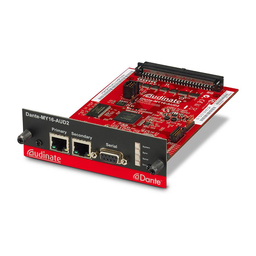 YAMAHA DANTE-MY16-AUD2 - Dante Interface Card (16 Channel Digital In/Out | 2x RJ-45 | 24 Bit)-0
