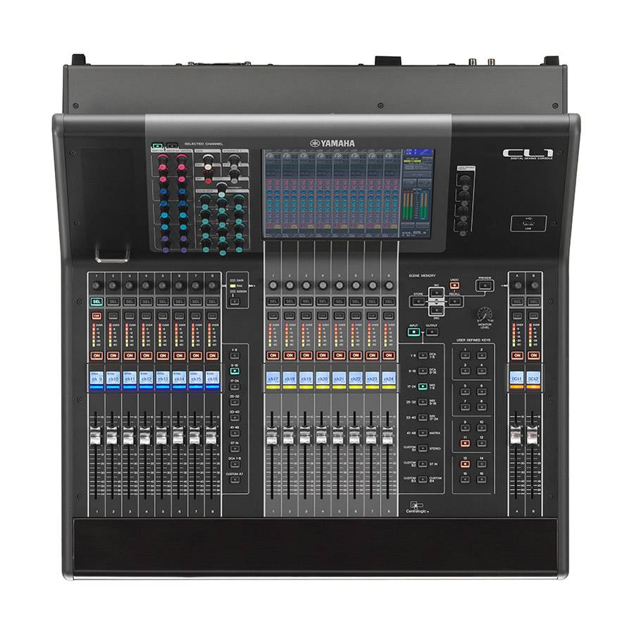 YAMAHA CL1 - Digitales Mischpult (48 Mono & 8 Stereo Eingangskanäle | 24x Mix-Bus | 8x Matrix-Bus | Dante)-1