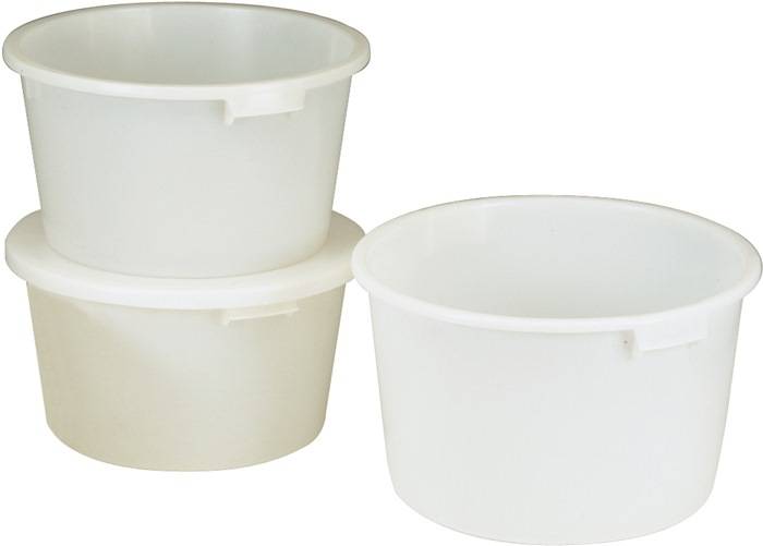 Bottich 85l HD-Polyethylen weiß m.Griffmulden D.628mm H.385mm CRAEMER-0
