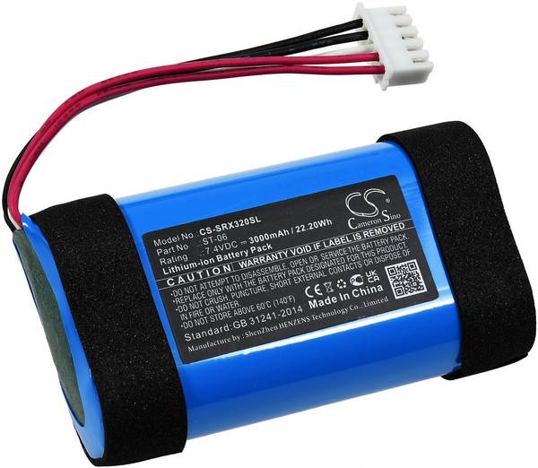 Akku kompatibel mit Sony Typ ST-06, 7,4V, Li-Ion