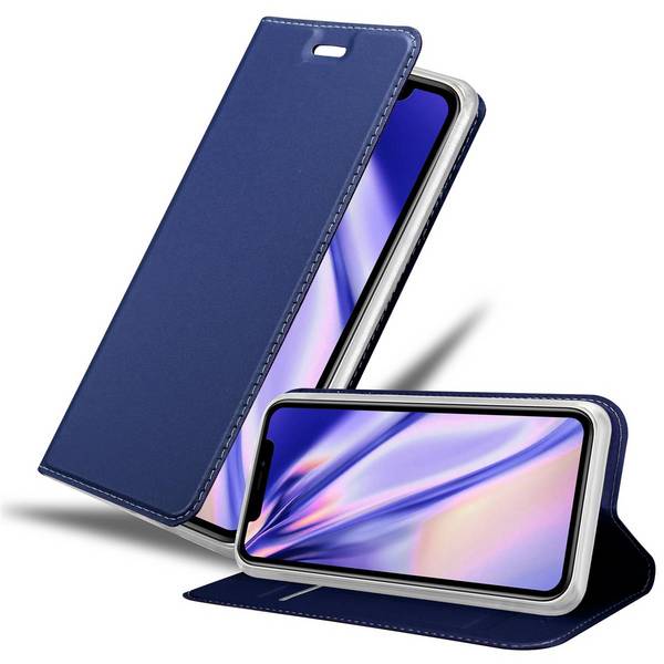 Cadorabo Handyhülle für Apple iPhone 11 Schutz Hülle in Blau Cover Etui Book Case Booklet