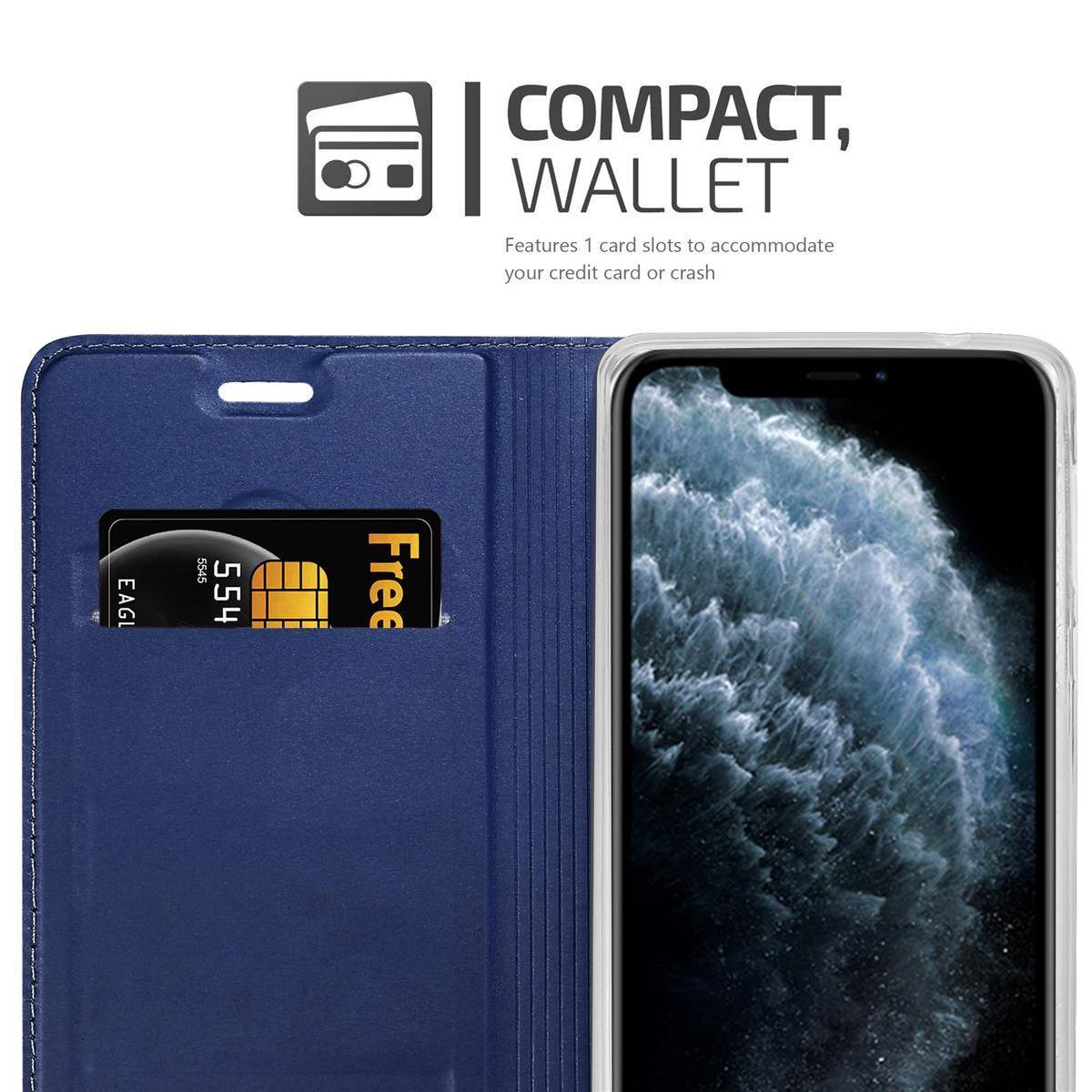 Cadorabo Handyhülle für Apple iPhone 11 PRO Schutz Hülle in Blau Cover Etui Book Case Booklet-2