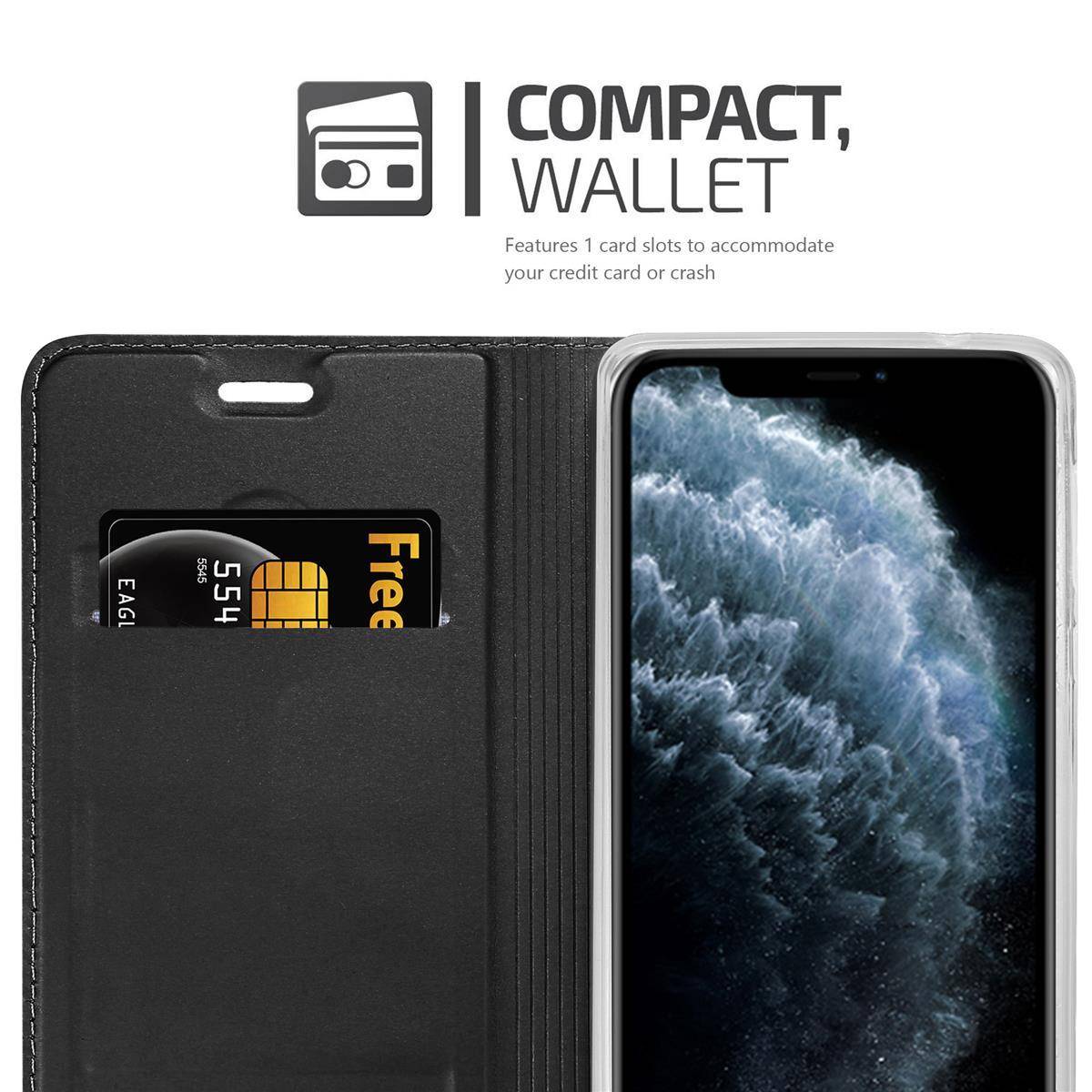 Cadorabo Handyhülle für Apple iPhone 11 PRO MAX Schutz Hülle in Schwarz Cover Etui Book Case Booklet-3