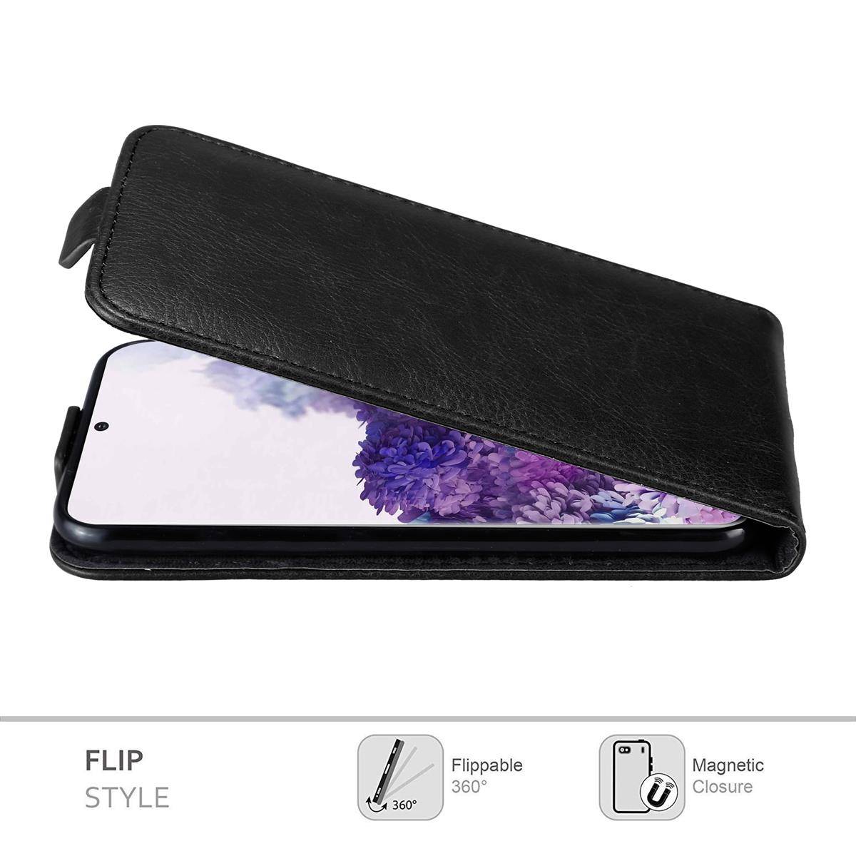 Cadorabo Hülle für Samsung Galaxy S20 Schutz Hülle in Schwarz Flip Etui Handyhülle Case Cover-1
