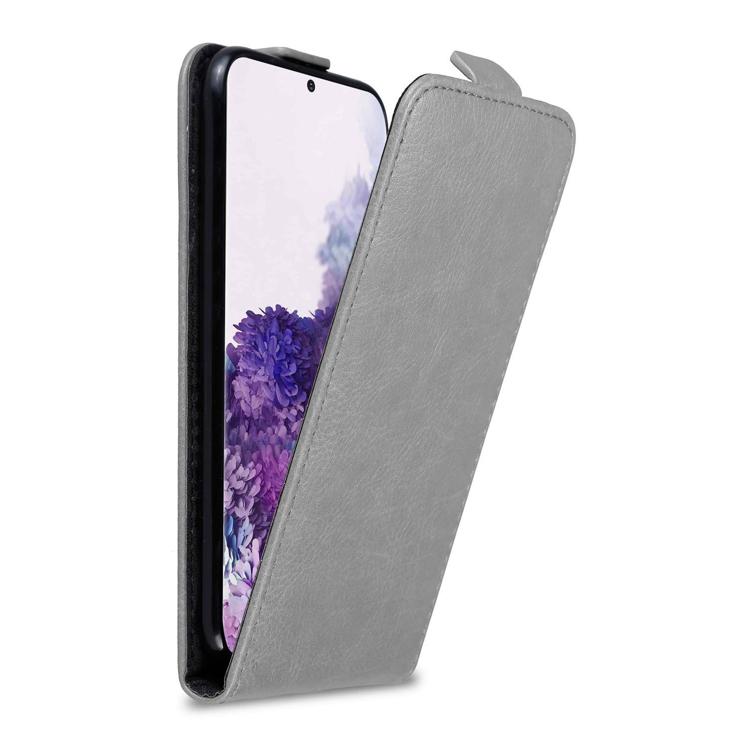 Cadorabo Hülle für Samsung Galaxy S20 Schutz Hülle in Grau Flip Etui Handyhülle Case Cover-0