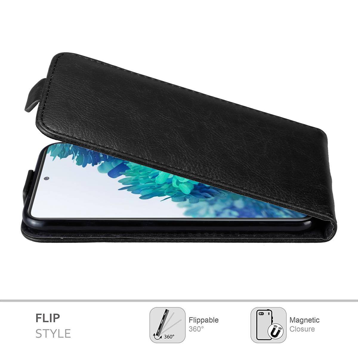 Cadorabo Hülle für Samsung Galaxy S20 FE Schutz Hülle in Schwarz Flip Etui Handyhülle Case Cover-1