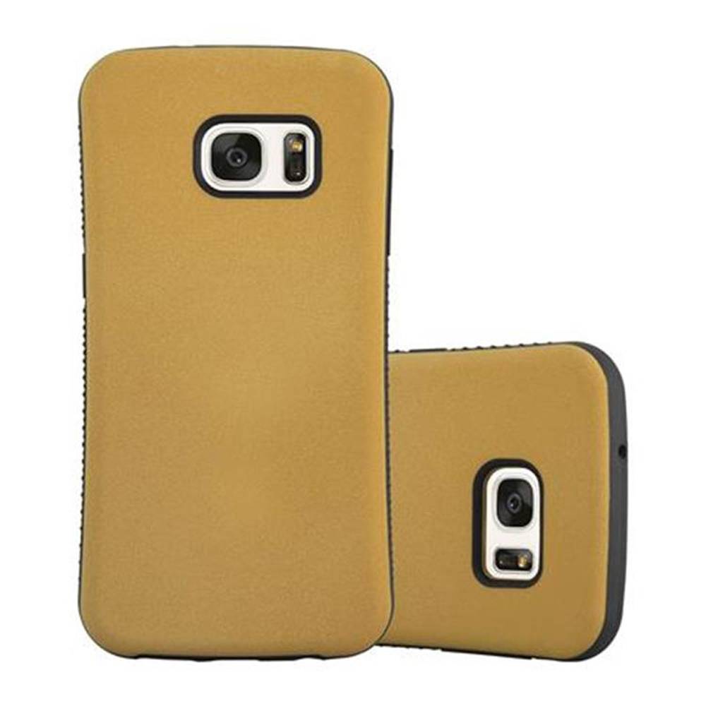 Cadorabo Hülle für Samsung Galaxy S7 Schutz Hülle in Braun Handyhülle Hard Case Schutzhülle Cover Etui-0