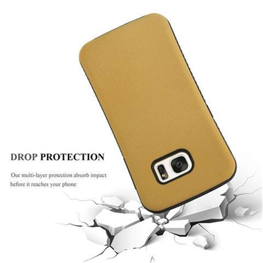 Cadorabo Hülle für Samsung Galaxy S7 Schutz Hülle in Braun Handyhülle Hard Case Schutzhülle Cover Etui-2