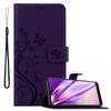 Cadorabo Hülle für Huawei P20 Schutz Hülle in Lila Schutzhülle Handy Hülle Etui Case Blumen Flower