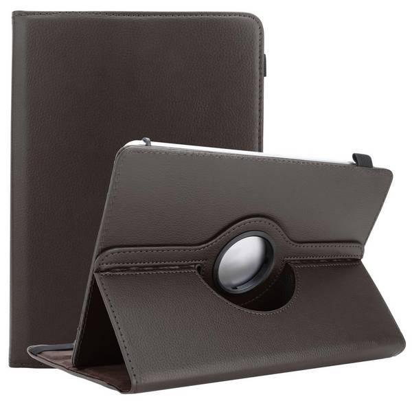 Cadorabo Hülle für 7" Tablets Schutzhülle in Braun 360 Grad Tablet Hülle Etui Cover Case