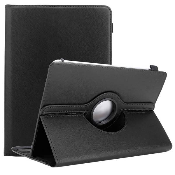 Cadorabo Hülle für 7" Tablets Schutzhülle in Schwarz 360 Grad Tablet Hülle Etui Cover Case
