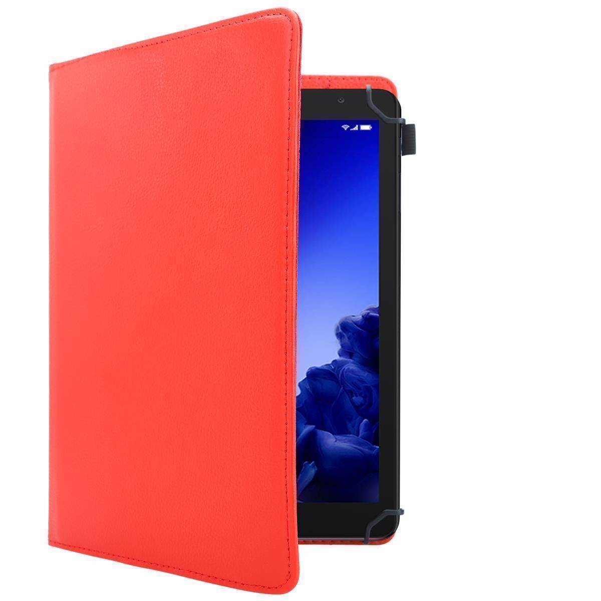 Cadorabo Hülle für 8" Tablets Schutzhülle in Rot 360 Grad Tablet Hülle Etui Cover Case-2