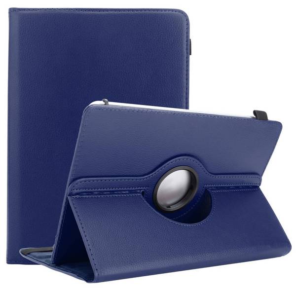 Cadorabo Hülle für Kindle FIRE HD 8 2017 / 2018 (7. und 8. Gen.) Schutzhülle in Blau 360 Grad Tablet Hülle Etui Cover