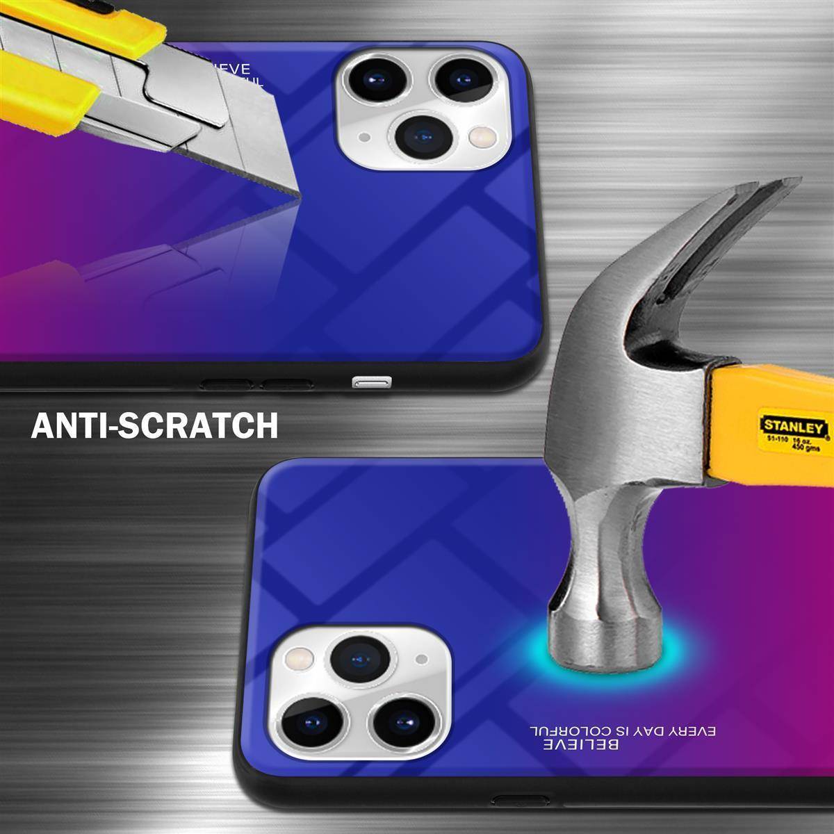 Cadorabo Hülle für Apple iPhone 11 PRO MAX Schutz Hülle in Schwarz Handyhülle TPU Etui Cover Case Tempered Glas-1