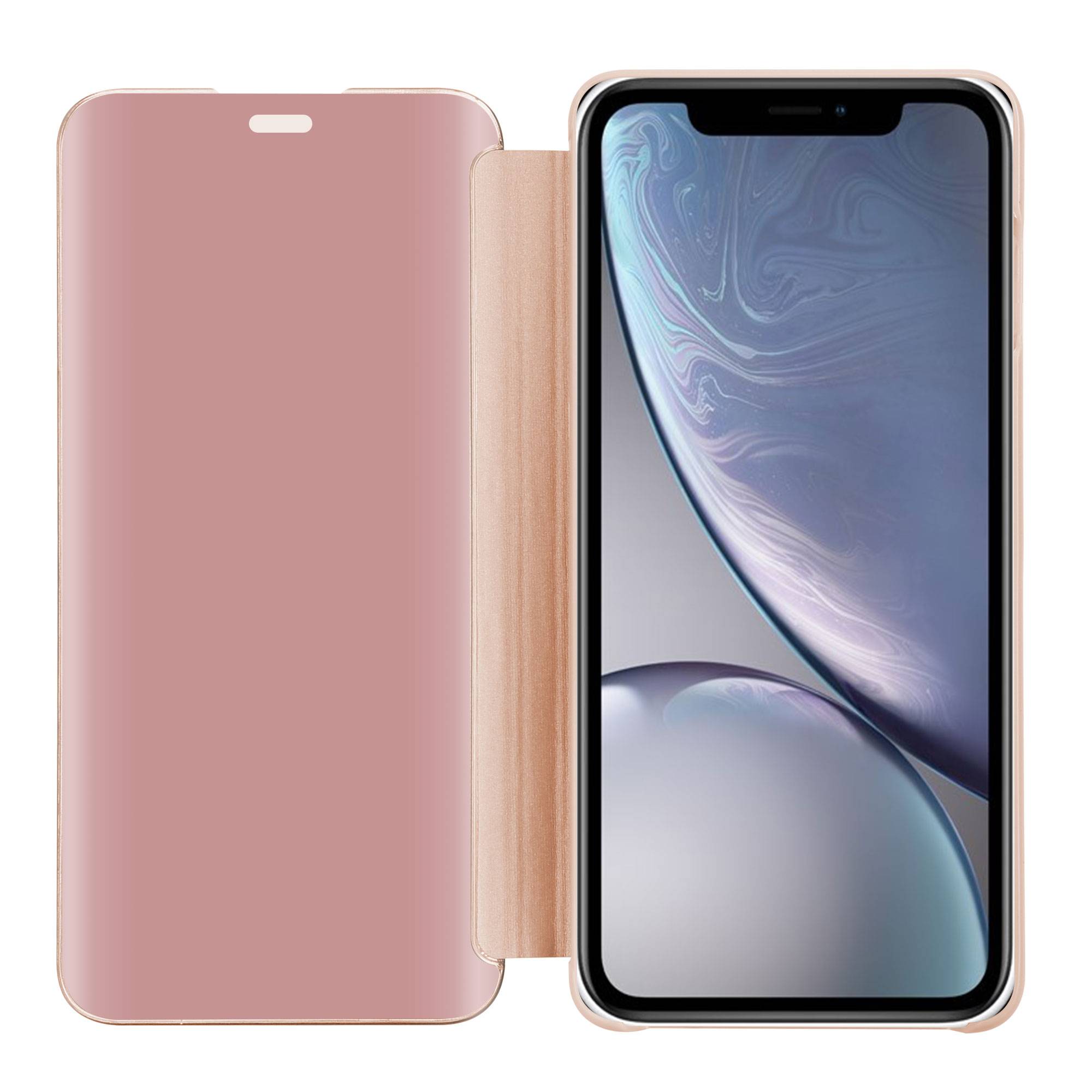 Cadorabo Handyhülle für Apple iPhone XR in Pink Cover Backcover Schutzhülle Book Case Booklet-1