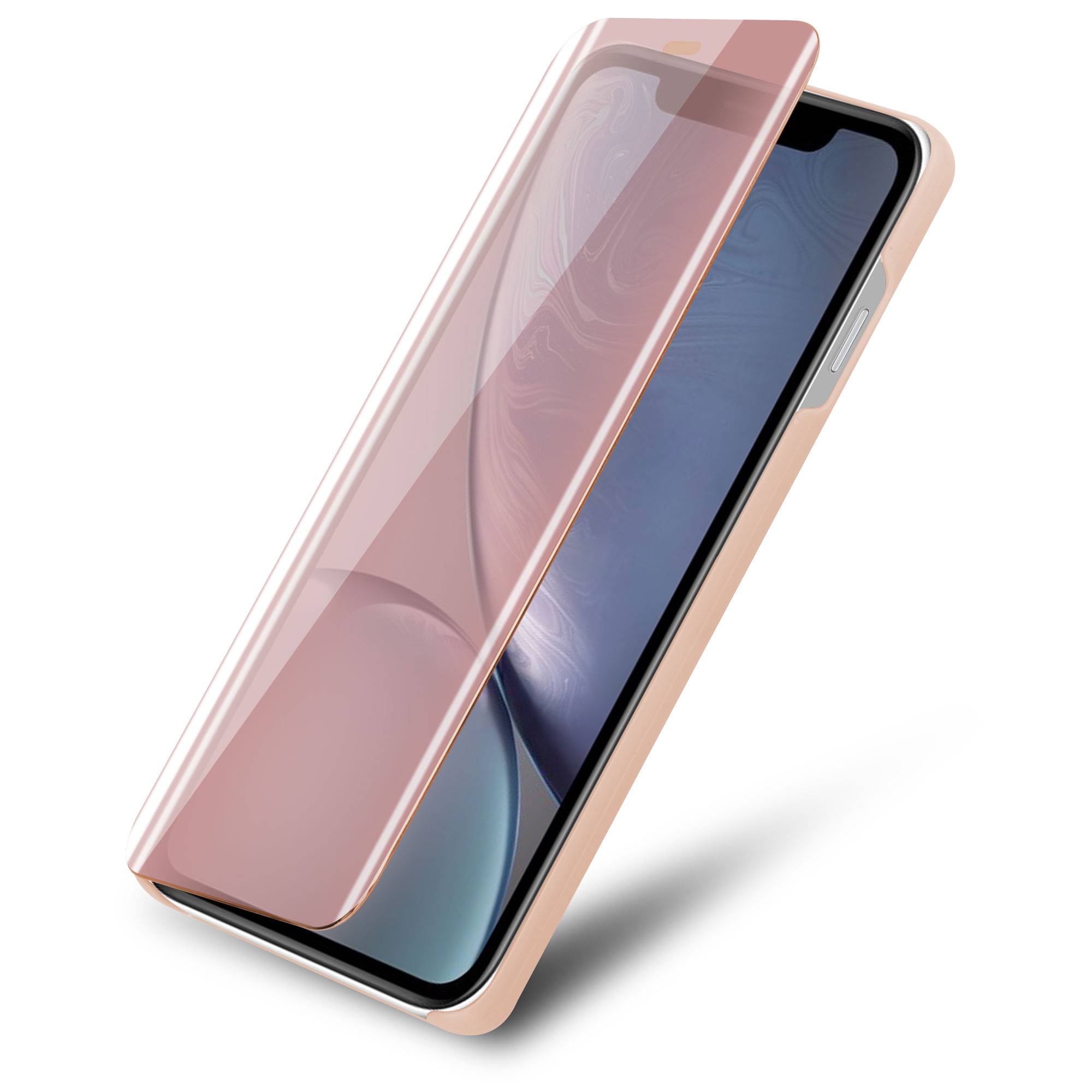 Cadorabo Handyhülle für Apple iPhone XR in Pink Cover Backcover Schutzhülle Book Case Booklet-2