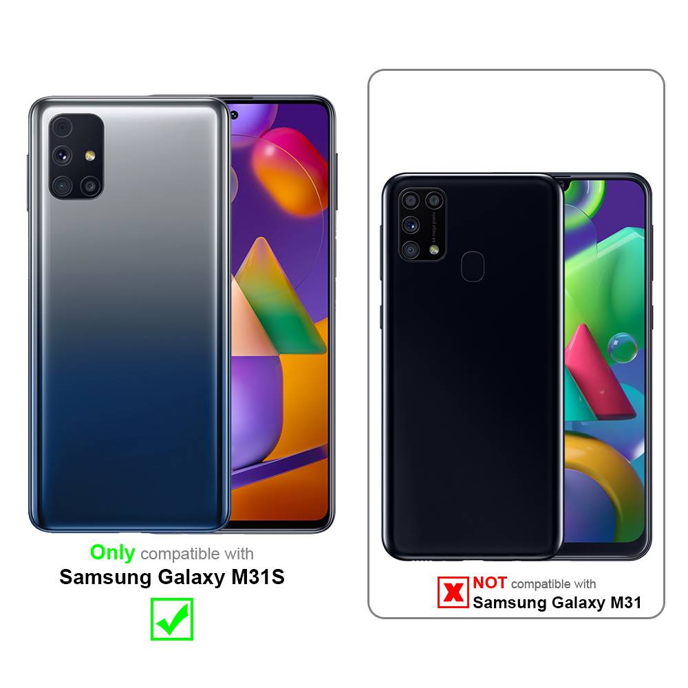 Cadorabo Handykette für Samsung Galaxy M31s in Schwarz - Handy Schutz Hülle Necklace mit Verstellbaren Band Kordel zum-1