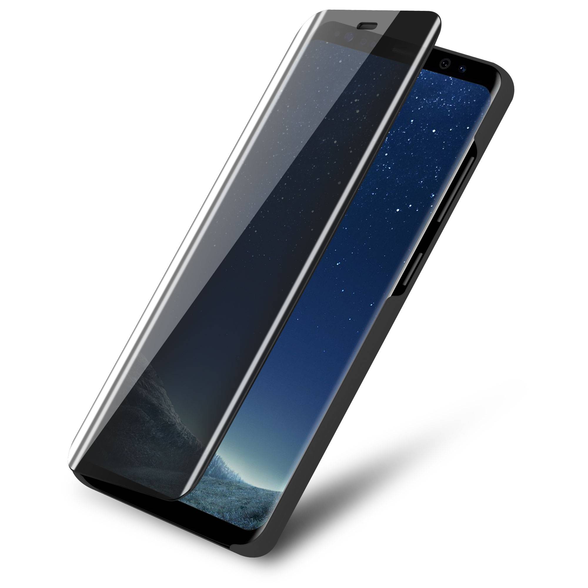 Cadorabo Handyhülle für Samsung Galaxy S8 in Schwarz Cover Backcover Schutzhülle Book Case Booklet-3