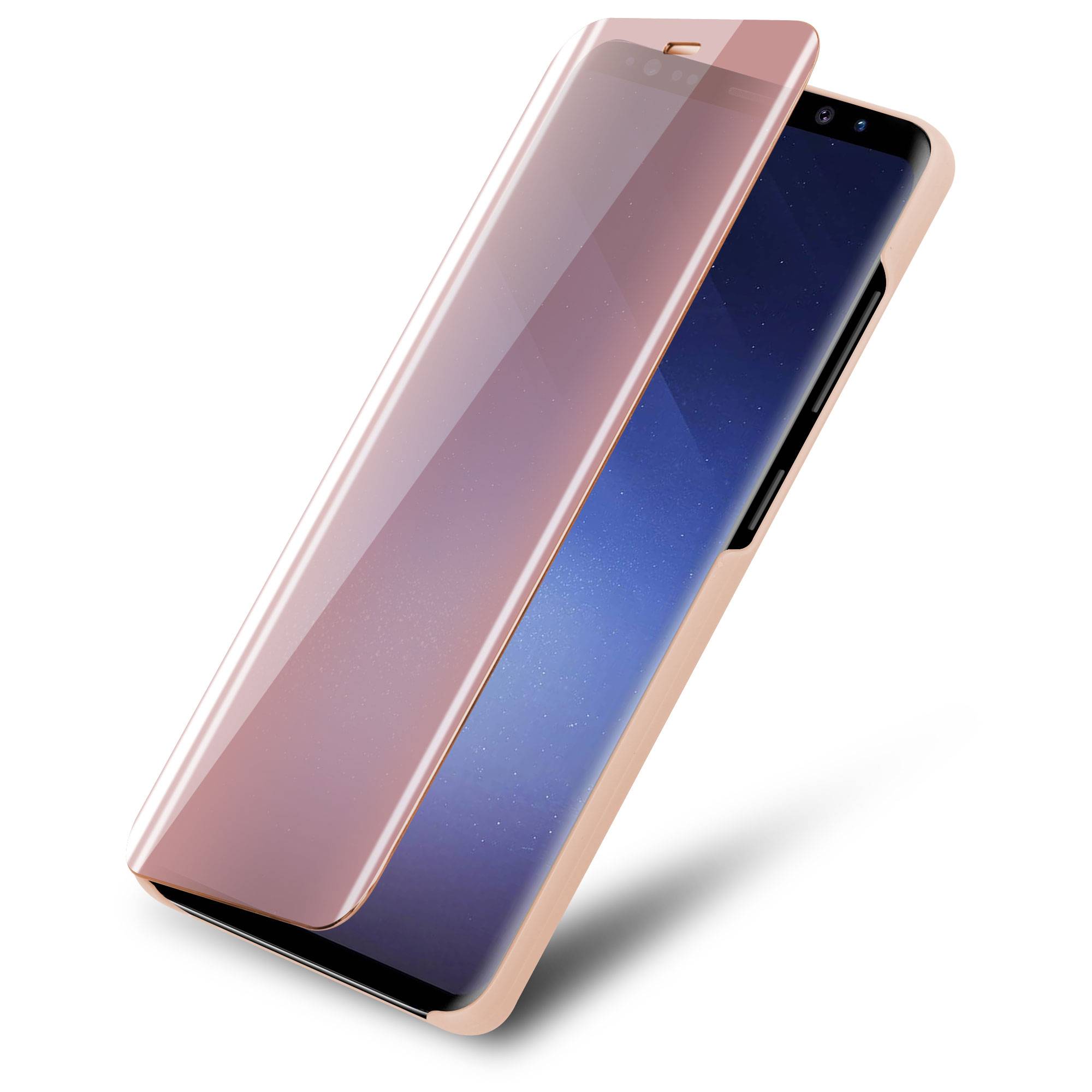 Cadorabo Handyhülle für Samsung Galaxy S9 in Pink Cover Backcover Schutzhülle Book Case Booklet-3