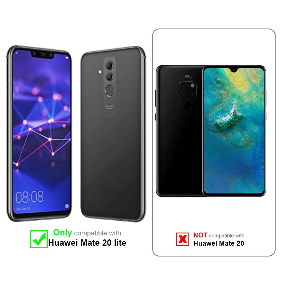 Cadorabo Handykette für Huawei MATE 20 LITE in Schwarz - Handy Schutz Hülle Necklace mit Verstellbaren Band Kordel zum-1