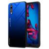 Cadorabo Hülle für Huawei P20 Schutz Hülle in Schwarz Handyhülle TPU Etui Cover Case Tempered Glas