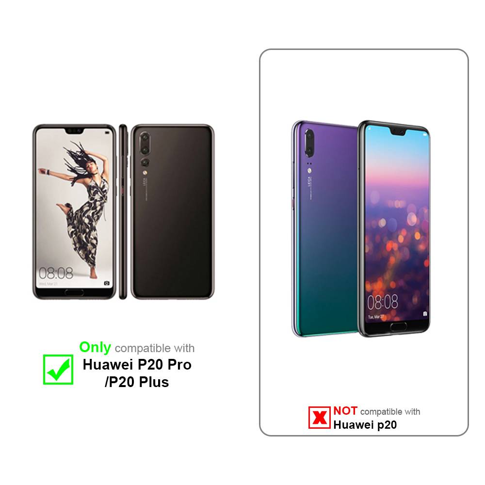 Cadorabo Hülle für Huawei P20 PRO / P20 PLUS Schutzhülle in Blau Handyhülle TPU Silikon Etui Case Cover-1