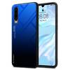 Cadorabo Hülle für Huawei P30 Schutz Hülle in Schwarz Handyhülle TPU Etui Cover Case Tempered Glas