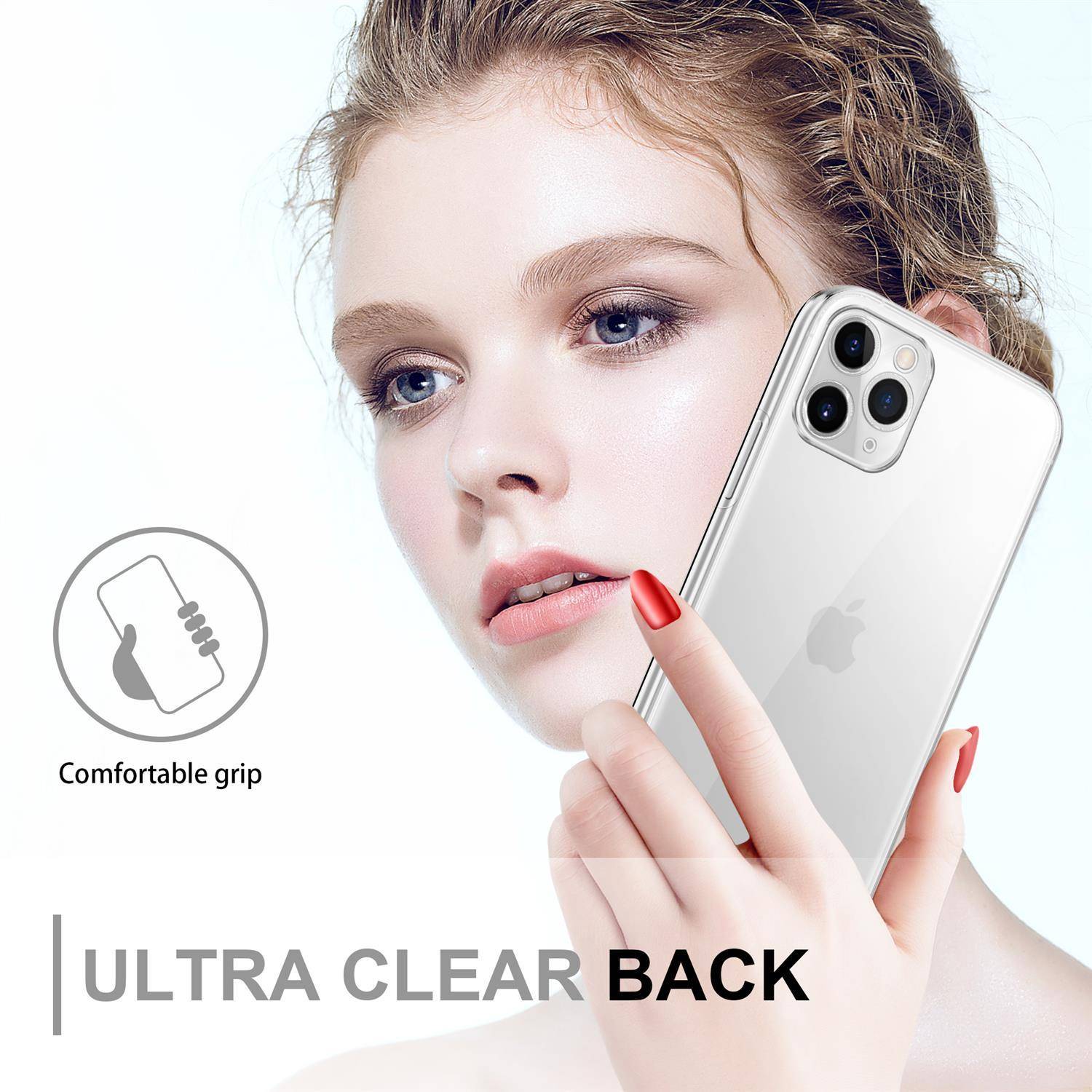Cadorabo Schutzhülle für Apple iPhone 11 PRO MAX Hülle in natur 360° Etui Full Body Handyhülle Cover Case-2